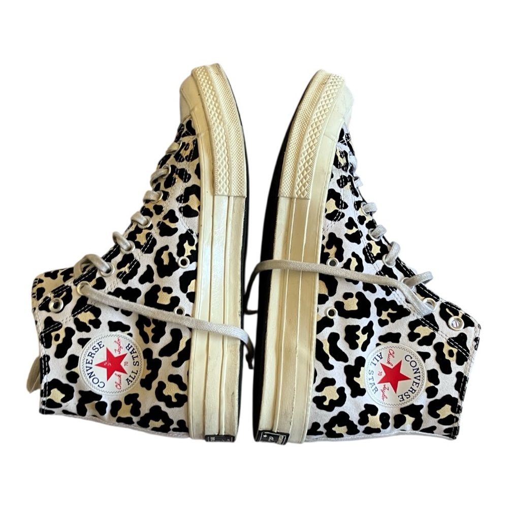 Converse Chuck Taylor All Star 70 High Top LOGO PLAY White Leopard size 11 - Picture 4 of 6